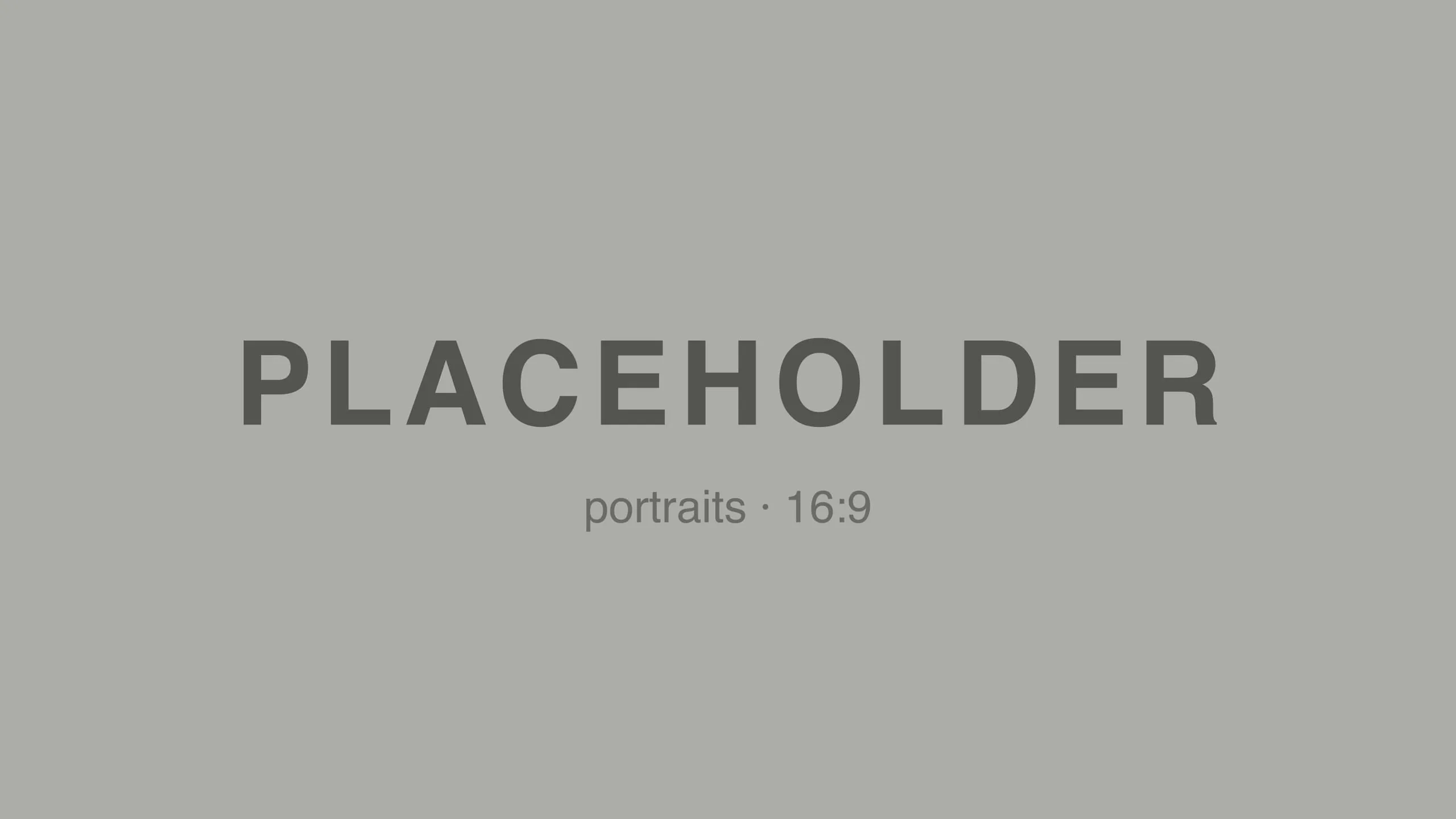Portraits Placeholder 03